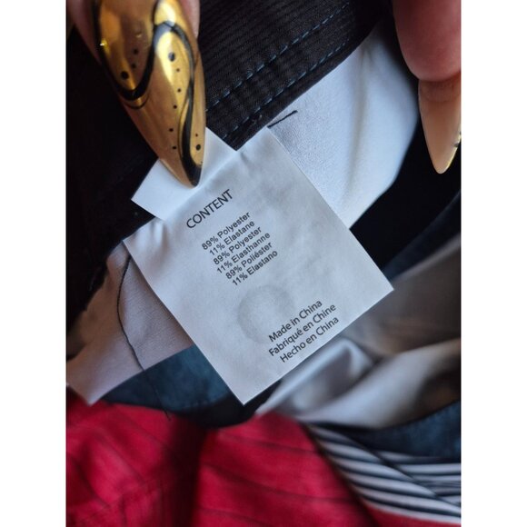 ONeill Hyperfreak Mens Striped Red & Blue Boardshorts Size 33 - Picture 2 of 6